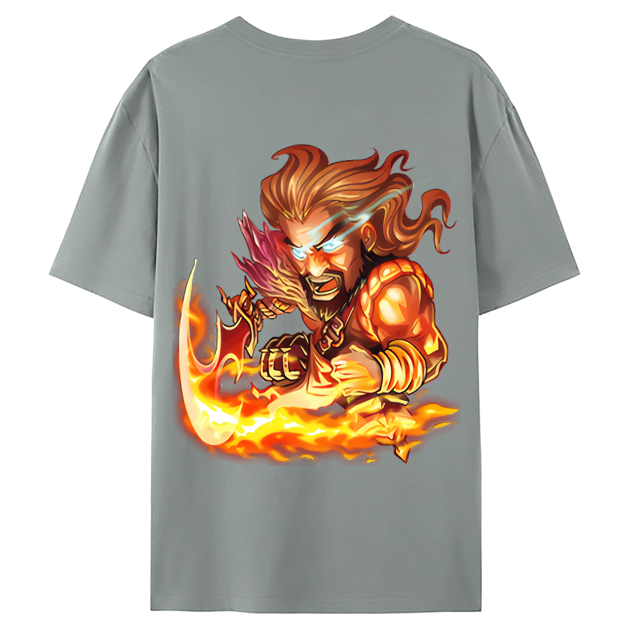 （画像用） リーグ・オブ・レジェンド League of Legends LOL 綿100％ メンズ半袖Tシャツ（バックプリント） 通気性